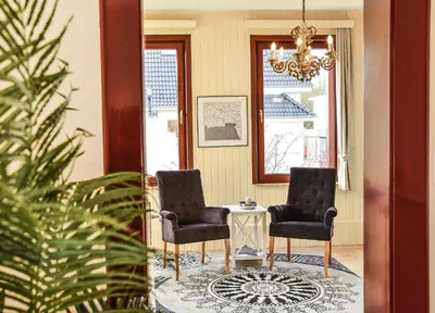 Ein Sitzbereich in der Unterkunft Villa Heimfried Büsum