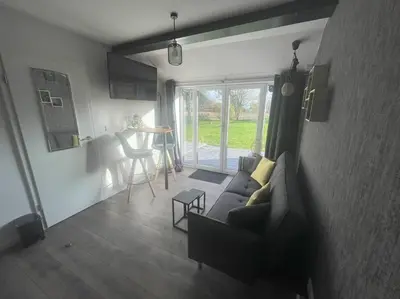 Ein Sitzbereich in der Unterkunft GRYT Home - Appartment L - Nähe Nordsee