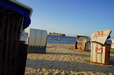 Ein Strand an oder in der Nähe der Ferienwohnung