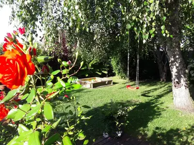 Ein Garten an der Unterkunft Ferienhaus Heimathafen