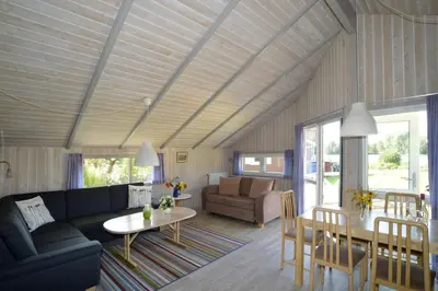 Ein Sitzbereich in der Unterkunft Ferienhaus Stüven