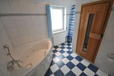 Ein Badezimmer in der Unterkunft Ferienhaus Trio