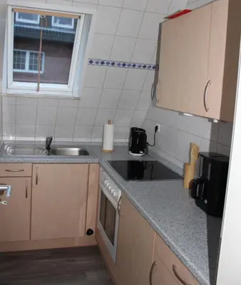 Küche/Küchenzeile in der Unterkunft Ferienhaus Strandnah - Wohnung 2