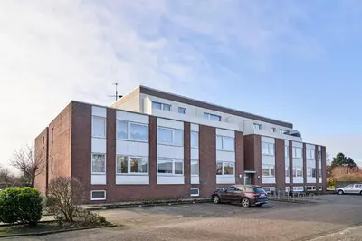 Das Gebäude in dem sich die Ferienwohnung befindet