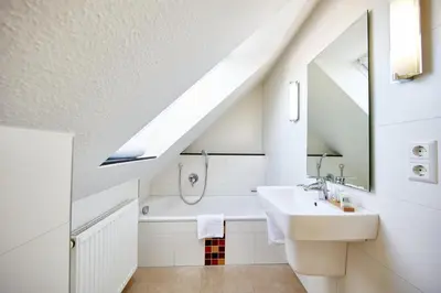 Ein Badezimmer in der Unterkunft Residenz Seegras - 5
