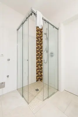 Ein Badezimmer in der Unterkunft Residenz Seegras - 4
