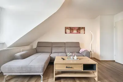 Ein Sitzbereich in der Unterkunft Regenpfeifer
