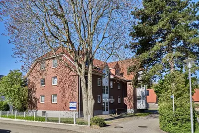 Das Gebäude in dem sich die Ferienwohnung befindet