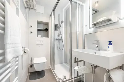 Ein Badezimmer in der Unterkunft Seegarten Appartements Büsum