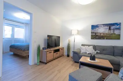 TV/Unterhaltungsangebot in der Unterkunft Ferienwohnung Seebrise - Dorumer Sielhuus 9