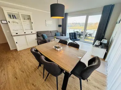 Küche/Küchenzeile in der Unterkunft Quartier Hohe Geest 3 - strandnah mit Sauna