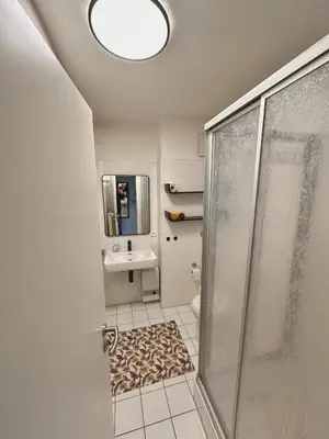 Ein Badezimmer in der Unterkunft Watt & Wind - Pool, Sauna, Dampfbad, Tischtennis, schnelles WLAN