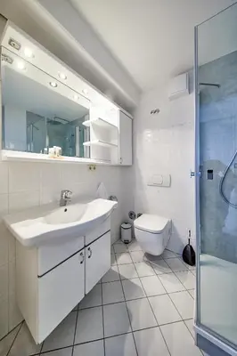 Ein Badezimmer in der Unterkunft Seehütte - 704