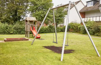 Ein Kinderspielbereich in der Unterkunft Seeschwalbe