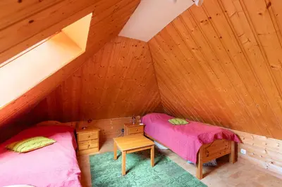 Ein Bett oder Betten in einem Zimmer der Unterkunft Haus Am Häfchenweg, Wohnung 6