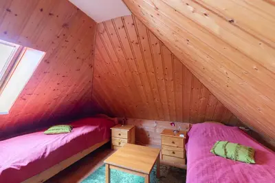 Ein Bett oder Betten in einem Zimmer der Unterkunft Haus Am Häfchenweg, Wohnung 6