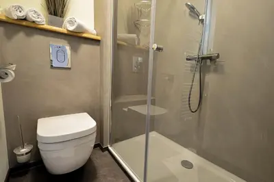 Ein Badezimmer in der Unterkunft Haus Nordseebrandung NC74