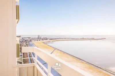 Ein allgemeiner Meerblick oder ein Meerblick von der Ferienwohnung aus