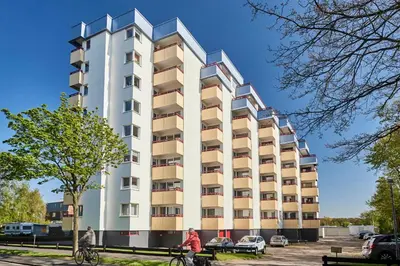 Das Gebäude in dem sich die Ferienwohnung befindet