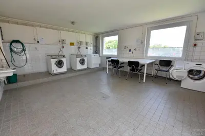Küche/Küchenzeile in der Unterkunft Strandhochhaus Döse Appartement STH009