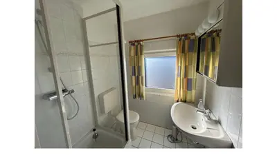 Ein Badezimmer in der Unterkunft Ferienhaus To Huus
