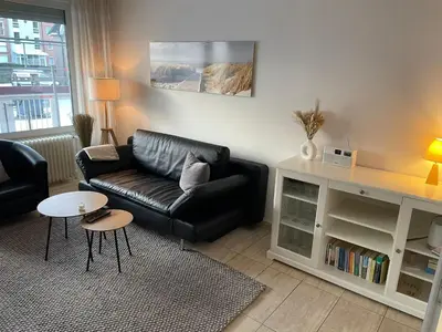 Ein Sitzbereich in der Unterkunft Haus Baltic Koje 04