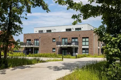 Das Gebäude in dem sich die Ferienwohnung befindet