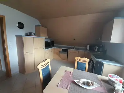 Küche/Küchenzeile in der Unterkunft Ferienwohnung Stefan Schwiemann