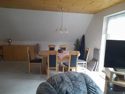 TV/Unterhaltungsangebot in der Unterkunft Ferienwohnung Stefan Schwiemann