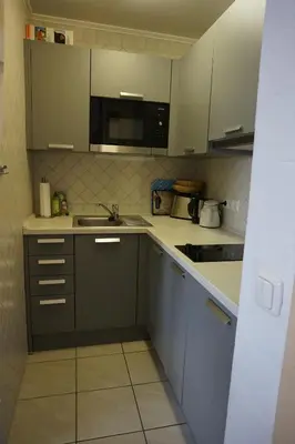 Küche/Küchenzeile in der Unterkunft Vinnenhus Wohnung 06