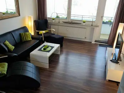 Ein Sitzbereich in der Unterkunft strandnahe TRAUMWOHNUNGEN 1 2