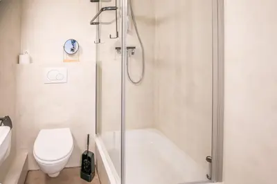 Ein Badezimmer in der Unterkunft 