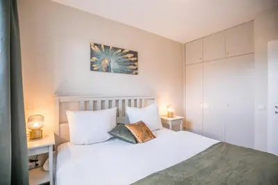 Ein Bett oder Betten in einem Zimmer der Unterkunft 