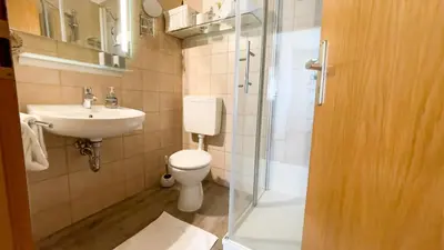 Ein Badezimmer in der Unterkunft Nige Ooge FeWo 7