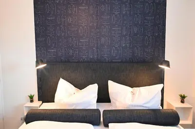 Ein Bett oder Betten in einem Zimmer der Unterkunft Nordseeoase