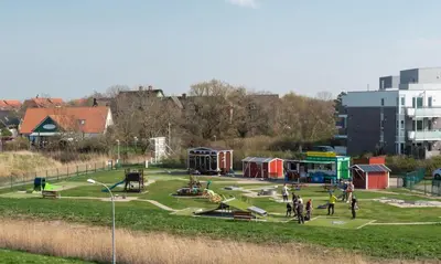 Ein Kinderspielbereich in der Unterkunft Ferienhaus Helder