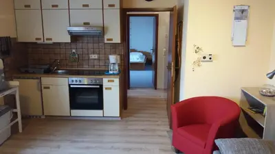 Küche/Küchenzeile in der Unterkunft Apartment Ahoi