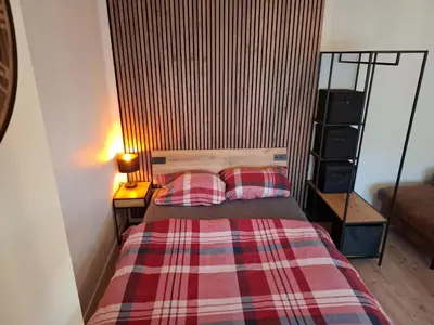 Ein Bett oder Betten in einem Zimmer der Unterkunft See Zeit