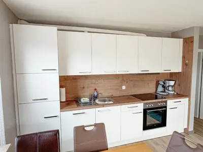 Küche/Küchenzeile in der Unterkunft Appartement Stader Str 3