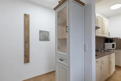 Küche/Küchenzeile in der Unterkunft Anlage Leuchtfeuer, Wohnung 3