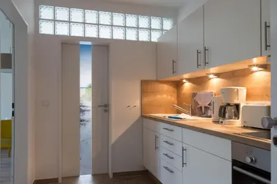 Küche/Küchenzeile in der Unterkunft Apartments Christiansen
