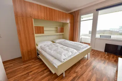 Ein Bett oder Betten in einem Zimmer der Unterkunft Haus 