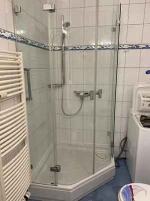 Ein Badezimmer in der Unterkunft Elbschiffer