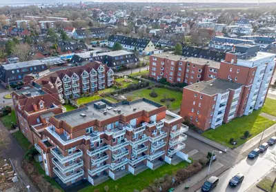 Ein allgemeiner Blick auf Cuxhaven oder ein Stadtblick von der Ferienwohnung aus
