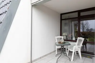 Ein Balkon oder eine Terrasse in der Unterkunft Haus Essen, Whg 7