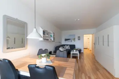 Ein Sitzbereich in der Unterkunft Haus Essen, Whg 7