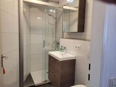 Ein Badezimmer in der Unterkunft Hanseatic 609