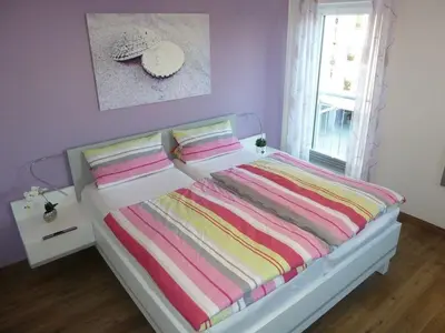 Ein Bett oder Betten in einem Zimmer der Unterkunft Hohe Lith 4 09 Modern retreat