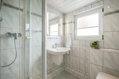 Ein Badezimmer in der Unterkunft Ferienhaus Abbie