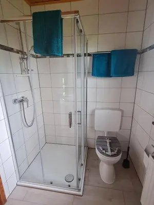 Ein Badezimmer in der Unterkunft Ferienhaus Weitblick